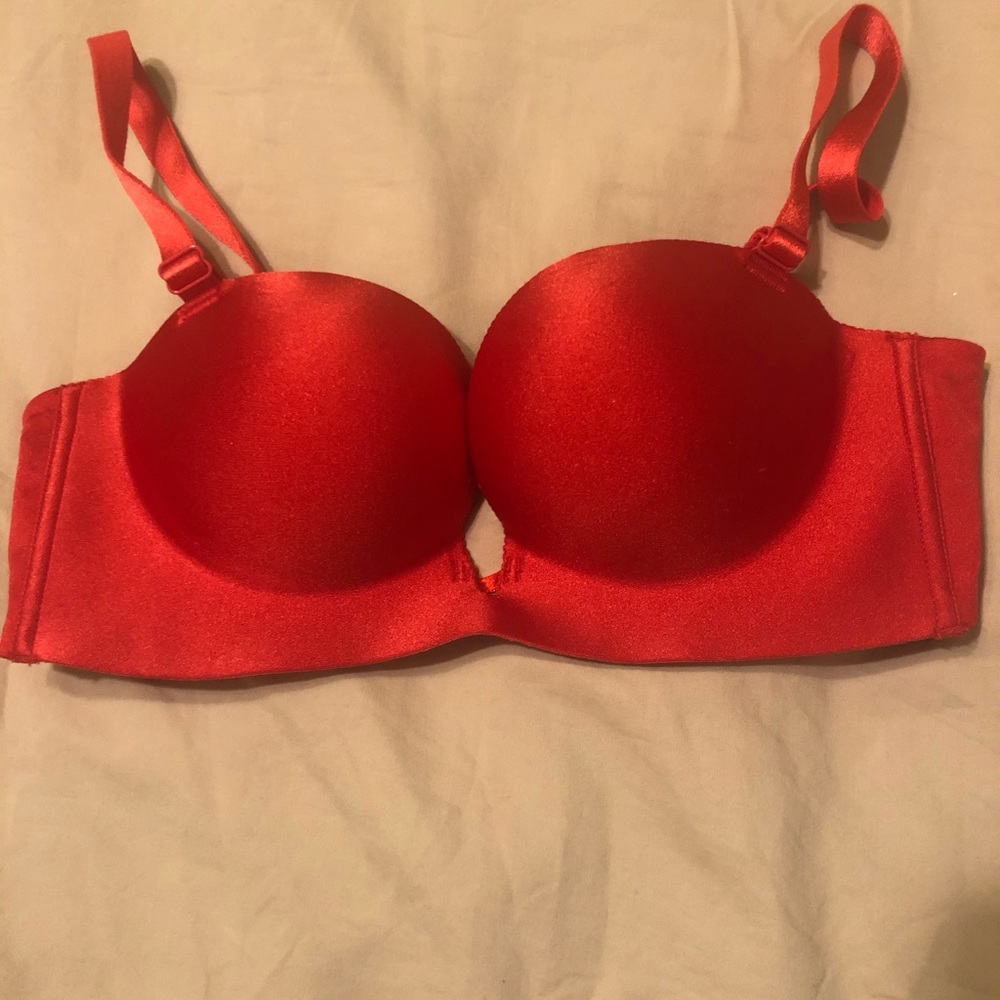 Red push -up bra 34B